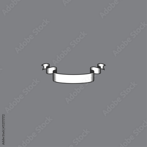 Ribbon web element Icon flat vector design
