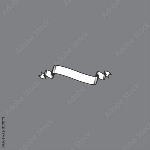 Ribbon web element Icon flat vector design