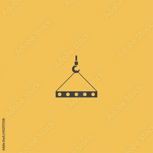 Construction Crane flat vector design