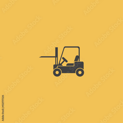 Forklift Icon flat vector design