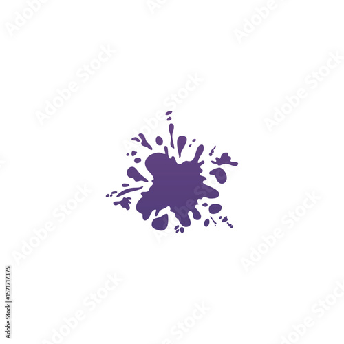Purple Color splash flat vector design
