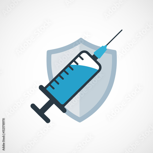 Vaccination, Vaccine icon. Medical and healthcare sign.