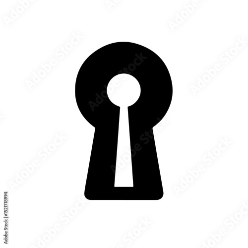 Keyhole Silhouette for Security and Mystery Design