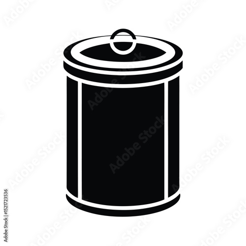 Ration Can Icon Vector in Flat Clean Style