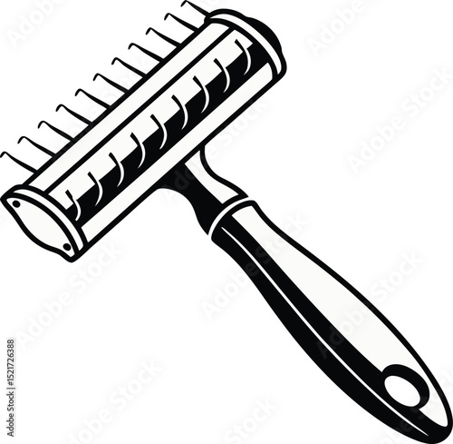 A stylish razor design graphic ideal for barbershop branding logos and masculine iconography