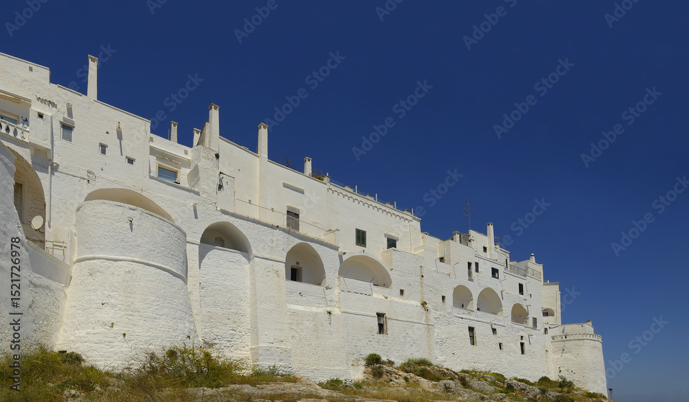 Fototapeta premium Picturesque corners of Ostuni, Ostuni is nicknamed the