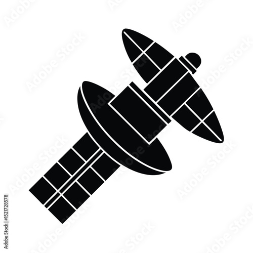 Satellite Icon Vector in Flat Clean Style
