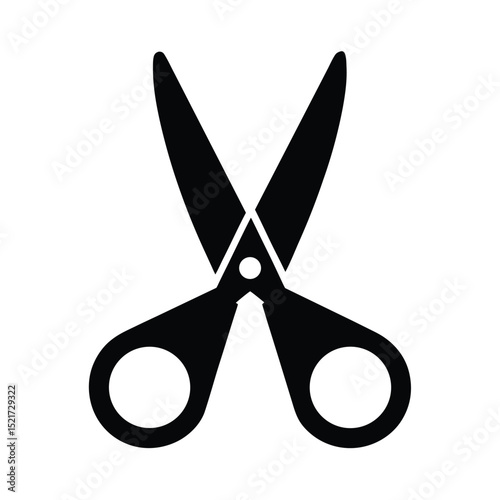 Scissors Icon Vector in Flat Clean Style