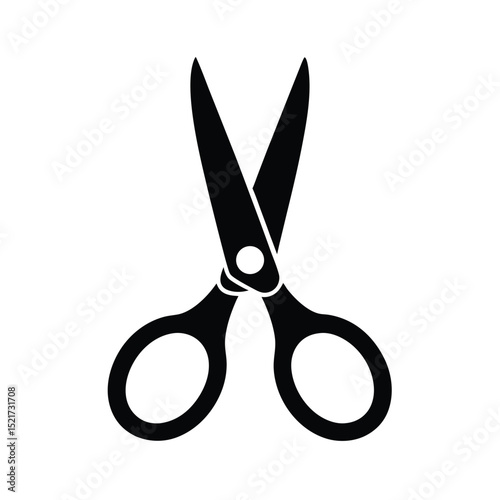Shears Icon Vector in Flat Clean Style