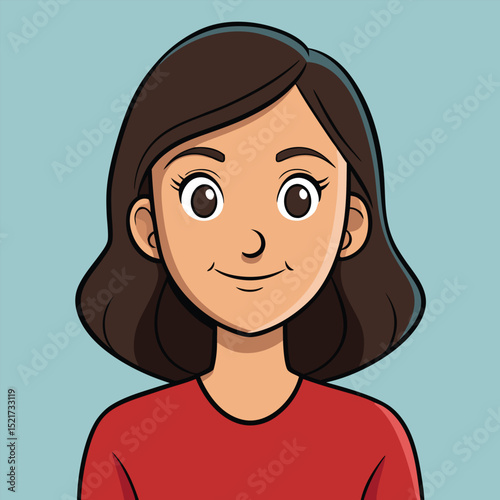 A woman looks empathetic with a soft smile, conveying understanding, compassion, and kindness.