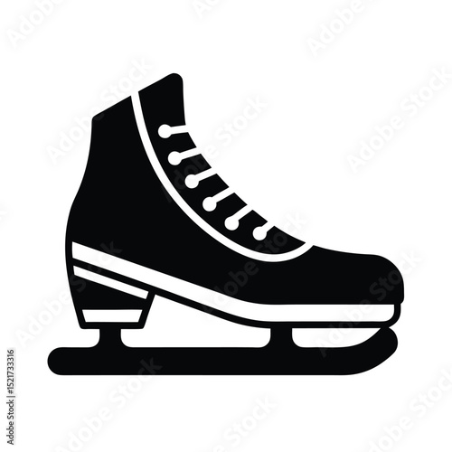 Skating Rink Icon Vector in Flat Clean Style