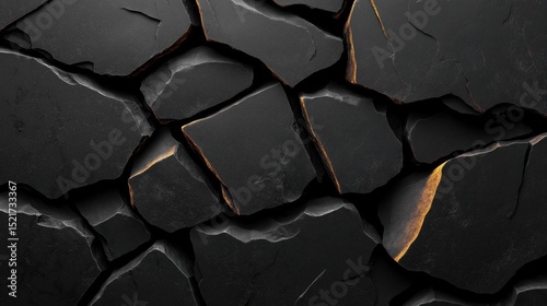 Exploring the deep black concrete with void holes and rugged charcoal texture in a unique urban setting