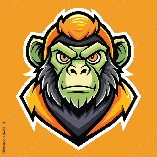 gorilla logo esport and gaming vector mascot design