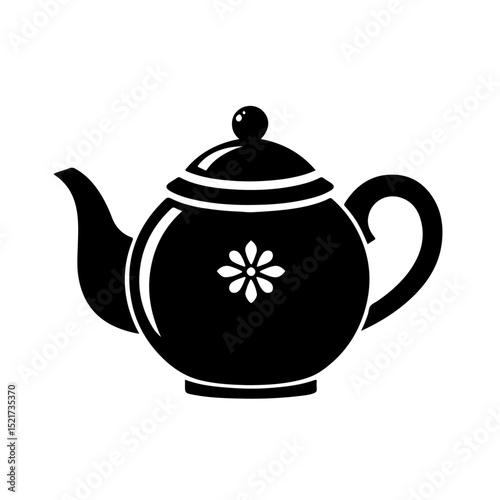 Teapot Silhouette for Tea and Hospitality Design
