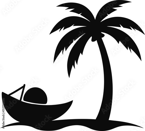 tropical island with palm trees