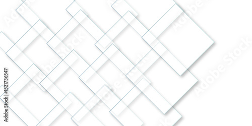 White floor tiles abstract layers smooth 3d shadow vector design wallpaper