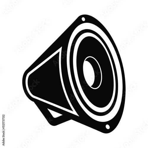 Speaker Icon Vector in Flat Clean Style