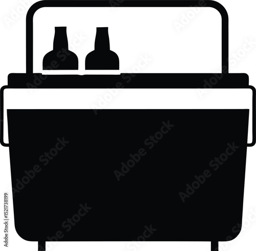 cooler box with drinks