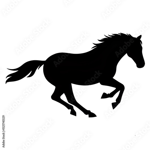 horse silhouette vector
