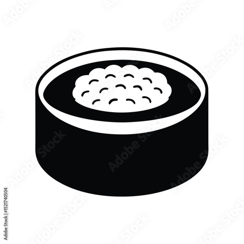 Sushi Icon Vector in Flat Clean Style