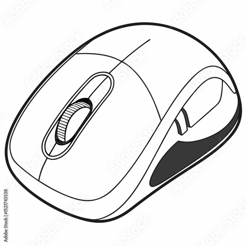 computer mouse vector illustration
