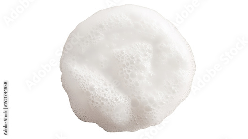 A gentle cloud of cleansing foam for your on transparent background