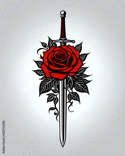 Sword Piercing Rose, Japanese Style