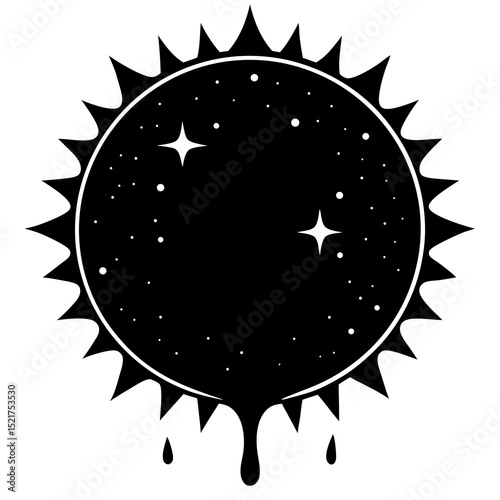 vector illustration of an abstract sun