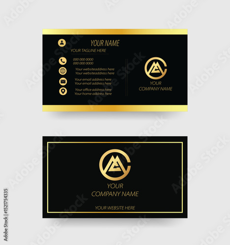 Smart and Clean Corporate business card template can used for all purpose Corporate or personal.	