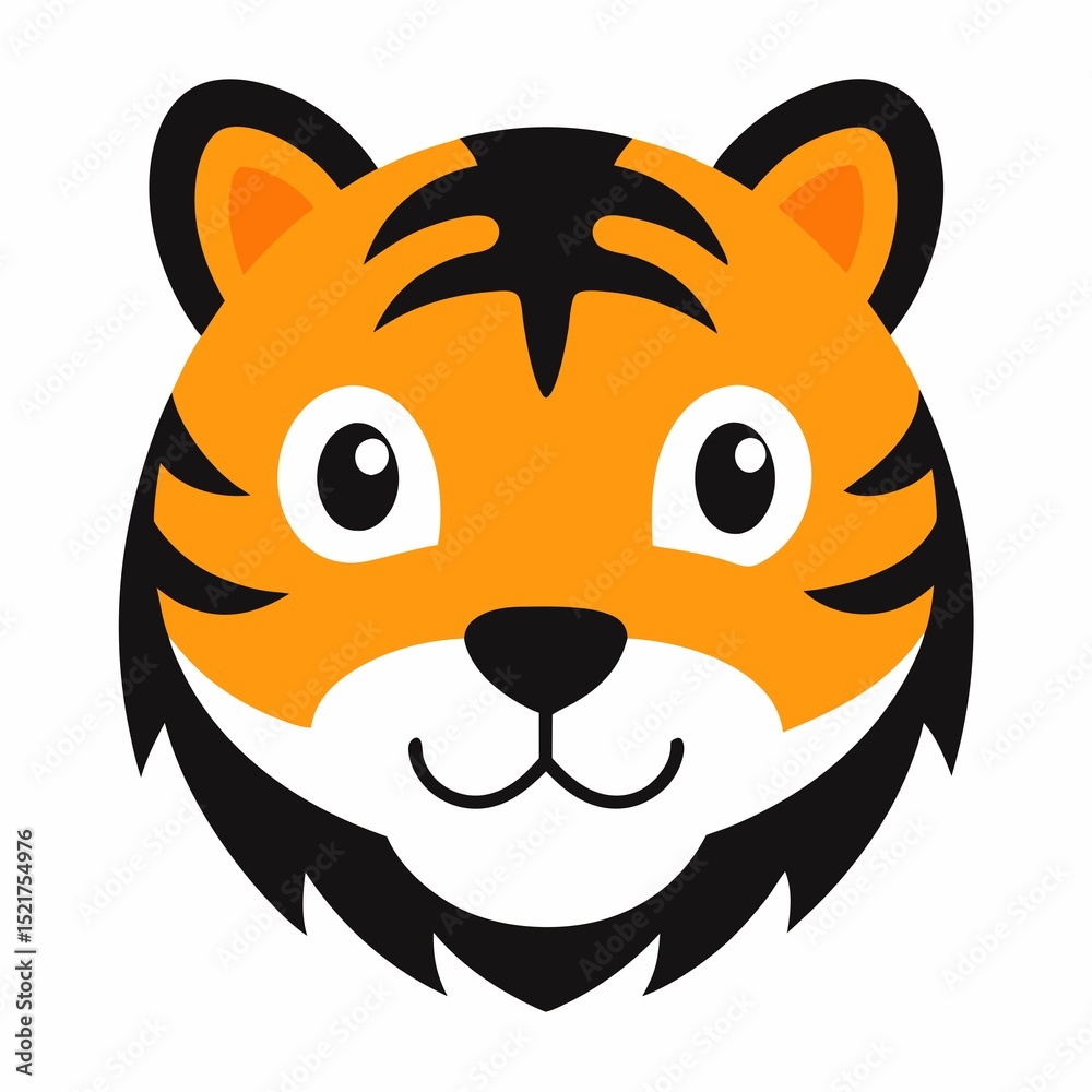 tiger cartoon isolated on white tiger cartoon isolated on white