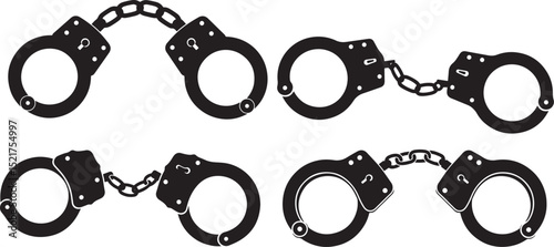 Handcuff icon vector illustration