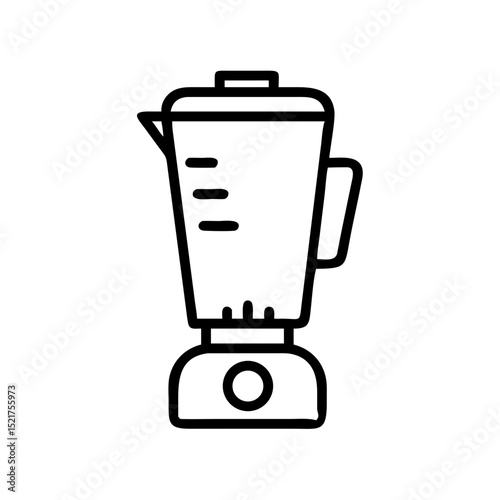Vector blender illustration with simple design and copy space