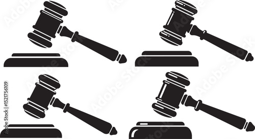 Judge Gavel icon vector illustration
