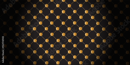 Vector abstract upholstery or matte black leather texture sofa background.Eps 10
