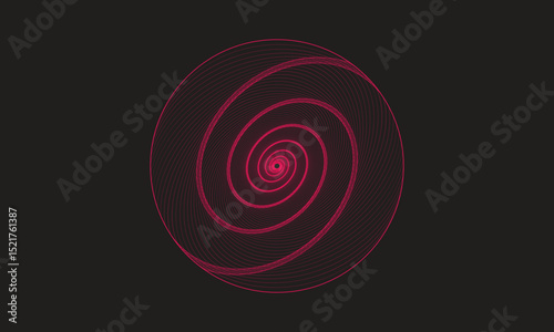 minimal geometric pattern, spiral wireframe, digital spiral background, futuristic line art, trippy spiral