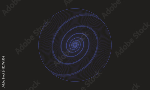 minimal geometric pattern, spiral wireframe, digital spiral background, futuristic line art, trippy spiral