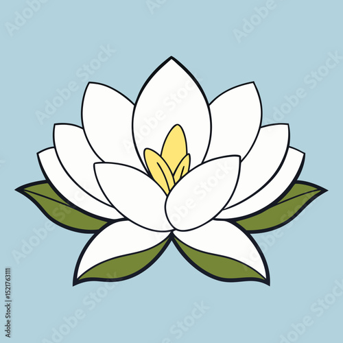 lotus flower vector illustration