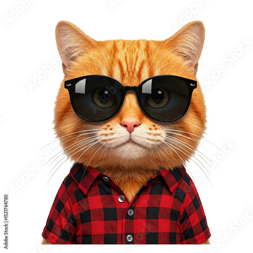 cat with a red bow