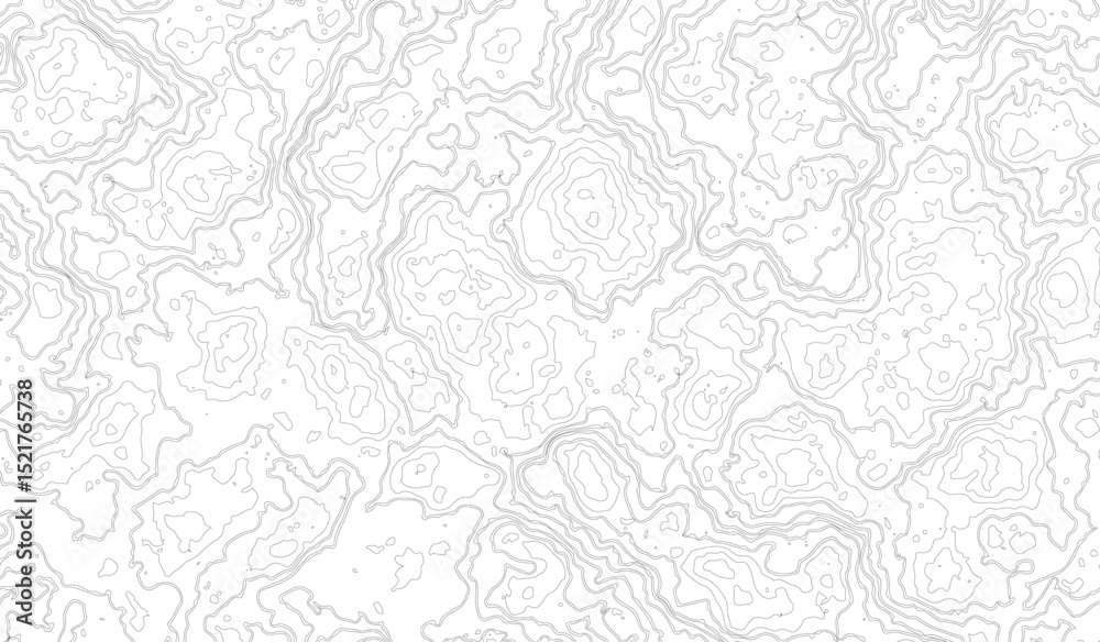 Obraz premium topographic map vector, imaginary landscape , black lines on white background. Topographic map. Vector background. Vector illustration