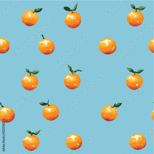Vector illustration seamless pattern of orange for poster