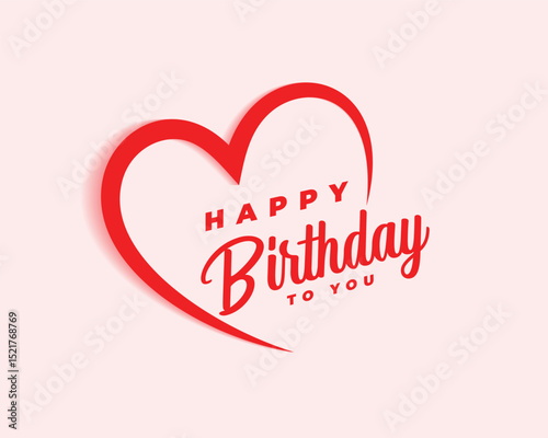 Birthday wish, Birthday Love celebration, Red and Pink Birthday wish card