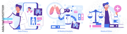 Digital Healthcare: Data Privacy and AI Analysis