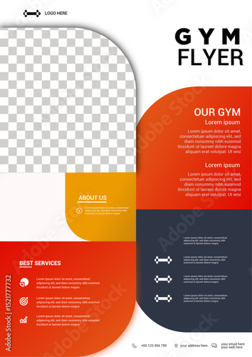 Modern Gym Flyer Template for Fitness Promotion