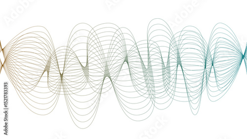 Vector curvy abstract line art wavy flowing dynamic colorful lines white background in concept music or sound, wave, wind, information flow pattern background wavy strings and threads flowy art	
