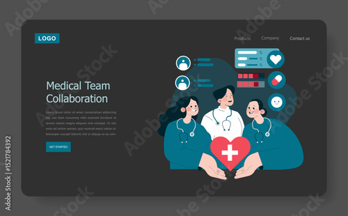 International Nurses Day. Flat Vector Illustration