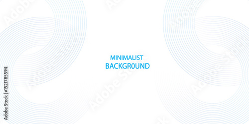 Abstract white Blue glowing geometric lines on gray background. Modern shiny blue circle lines pattern. Futuristic technology concept style