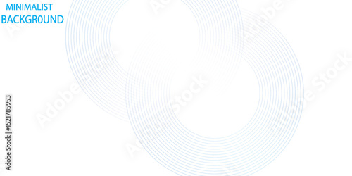 Abstract white Blue glowing geometric lines on gray background. Modern shiny blue circle lines pattern. Futuristic technology concept style