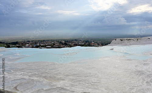 Fototapeta Naklejka Na Ścianę i Meble -  The world famous travertines of Pamukkale