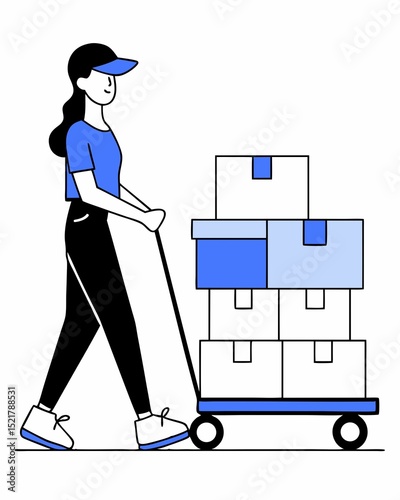 delivery man with parcel