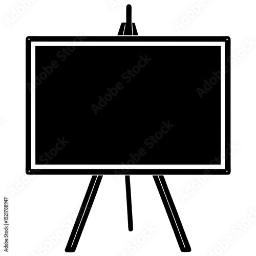 easel isolated on white background